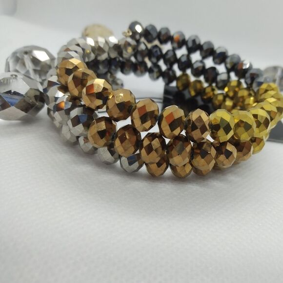 Glitter disco wrap crystal bracelet nwt‎ - Picture 1 of 3